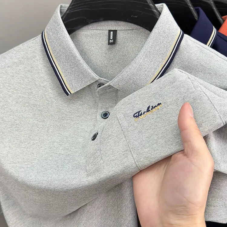 Men’s Premium Polo Shirt with Embroidered Logo