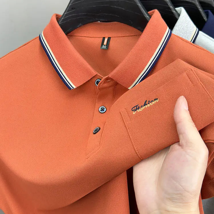 Men’s Premium Polo Shirt with Embroidered Logo