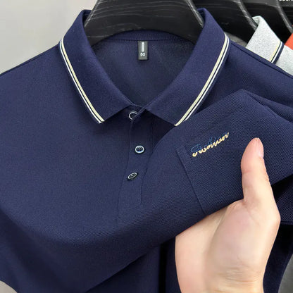 Men’s Premium Polo Shirt with Embroidered Logo