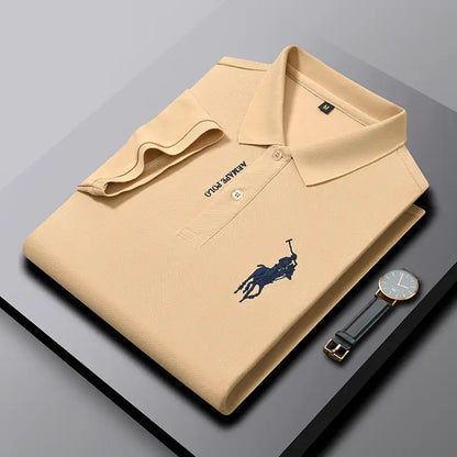 Men’s Premium Polo Shirt with Embroidered Logo
