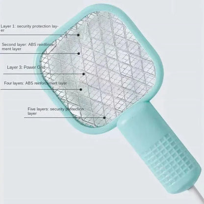 Portable Mosquito Killer Electric Swatter Purple Night Light USB Compatible