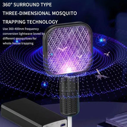 Portable Mosquito Killer Electric Swatter Purple Night Light USB Compatible