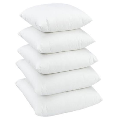 White Polyester Cushion Filling 15x15 Inch Pack Of 5