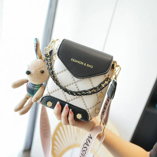 Bag For Woman's K-Style New High-end Pu Single Shoulder Crossbody Bag Mobile Phone Bag Versatile Mini Square For Woman's