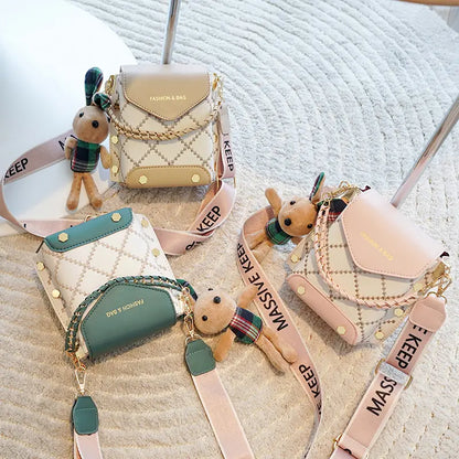 Bag For Woman's K-Style New High-end Pu Single Shoulder Crossbody Bag Mobile Phone Bag Versatile Mini Square For Woman's