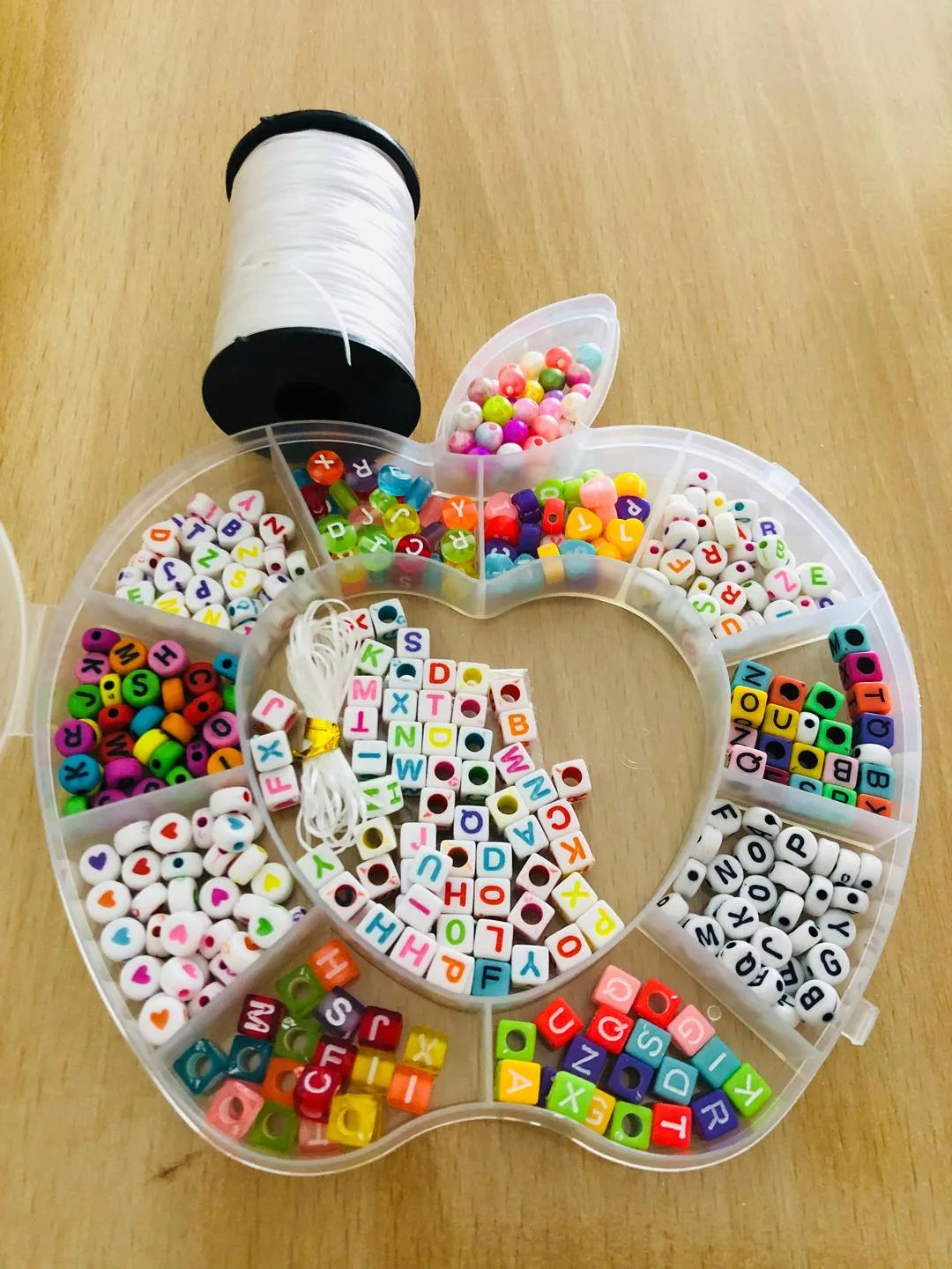 For Gift Alphabets Beads & Elastic Thread Set For Kid Craft