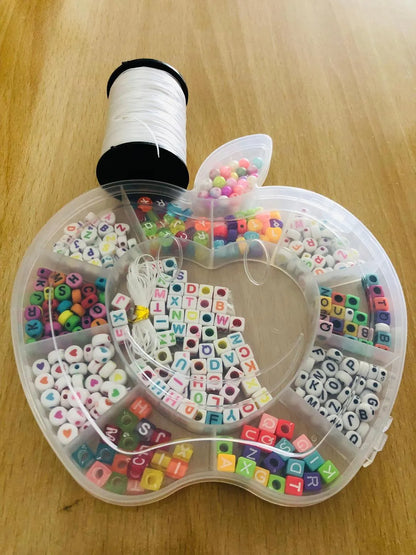 For Gift Alphabets Beads & Elastic Thread Set For Kid Craft