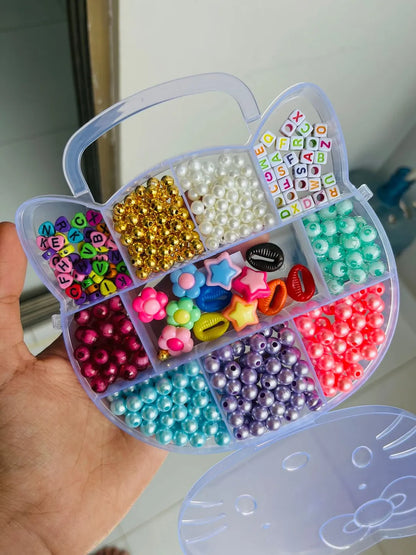 Multicolor DIY Jewelry Beads With Elastic Thread Roll