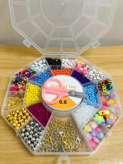 DIY Beads Box With Seed Beads & Alphabet