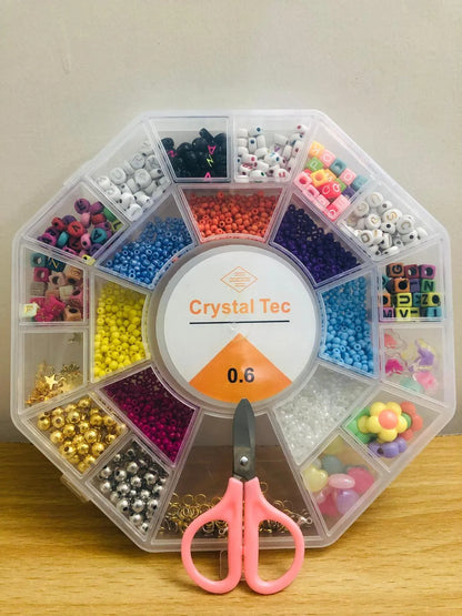 DIY Beads Box With Seed Beads & Alphabet