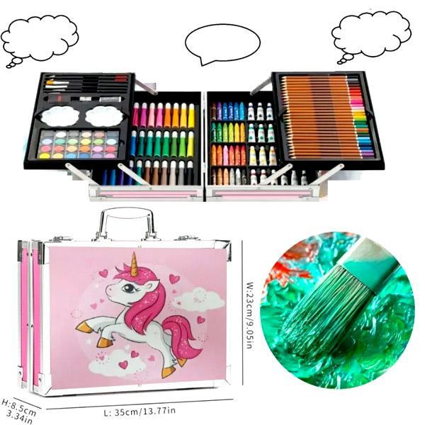 Unicorn Art Kit For Kids 145 Pcs