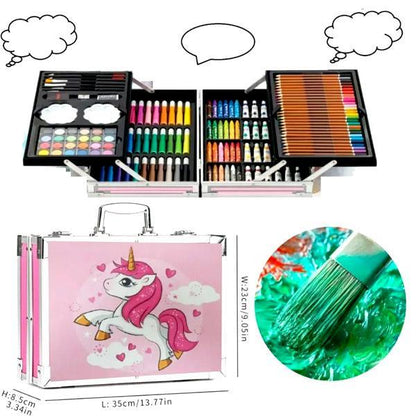 Unicorn Art Kit For Kids 145 Pcs