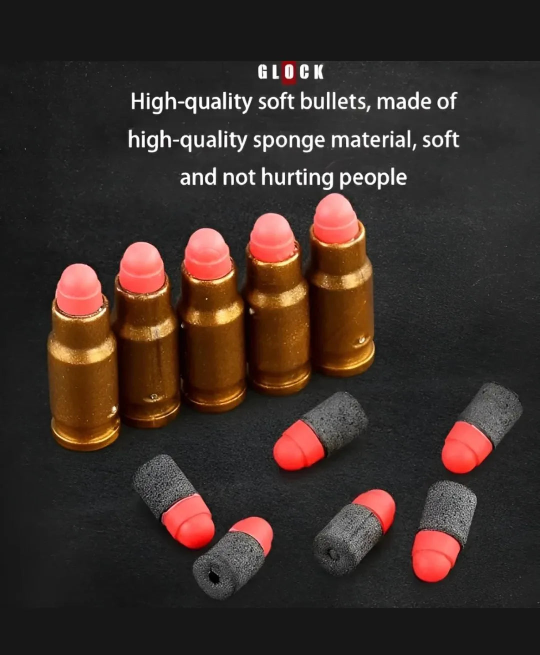 Glock Soft Bullet Toy Gun Shell Ejection For Boys