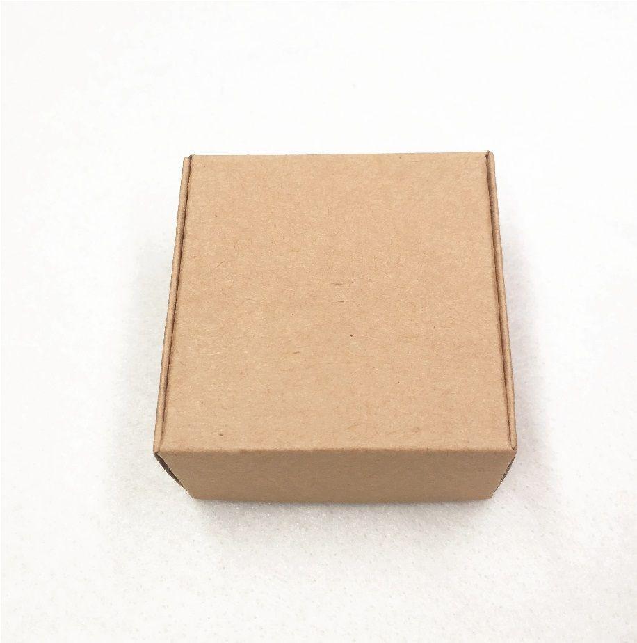 Pack Of 30 Small Kraft Boxes & Thank You Stickers Labels Stamps Round Cartoon