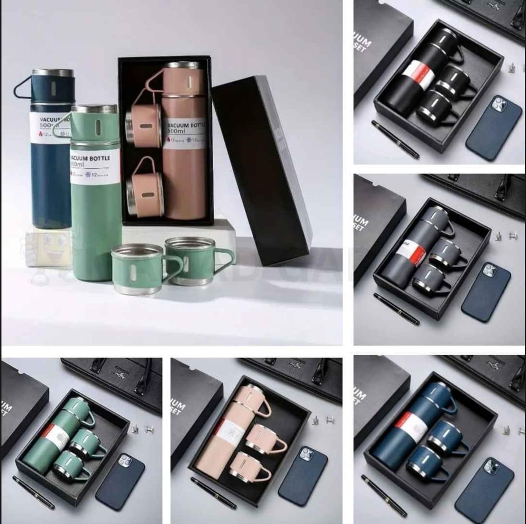Premium Vacuum Flask Set Stainless Steel 500ml