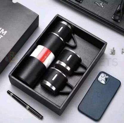 Premium Vacuum Flask Set Stainless Steel 500ml