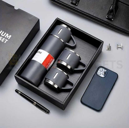 Premium Vacuum Flask Set Stainless Steel 500ml