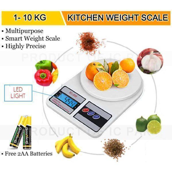 Kichen Digital Scale 1g-10kg LED Light Free
