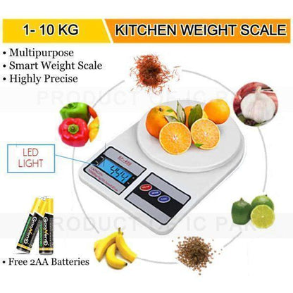 Kichen Digital Scale 1g-10kg LED Light Free
