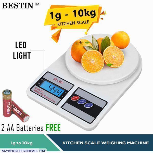 Kichen Digital Scale 1g-10kg LED Light Free