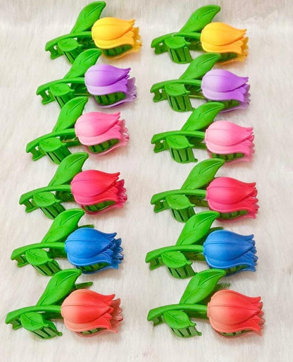 3in1 HairCatchers Flowers pack of 2 And Fur x1 And other fur x1 Trending Style Aesthetic HairCatchers 3in1