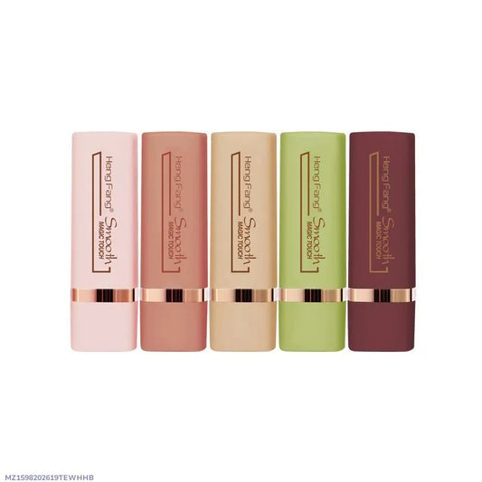 Set Of 5pcs Mate Lipstick Nude Shade Bold Coverage
