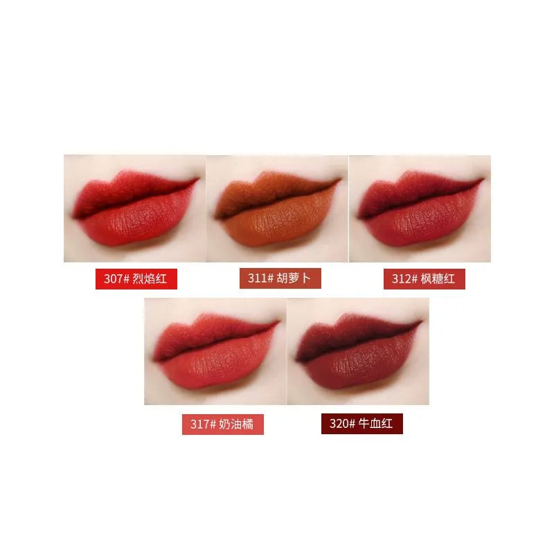 Set Of 5pcs Mate Lipstick Nude Shade Bold Coverage