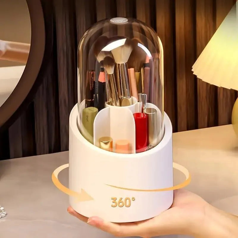 360 Degree Makeup Brushes Organizer With ABS