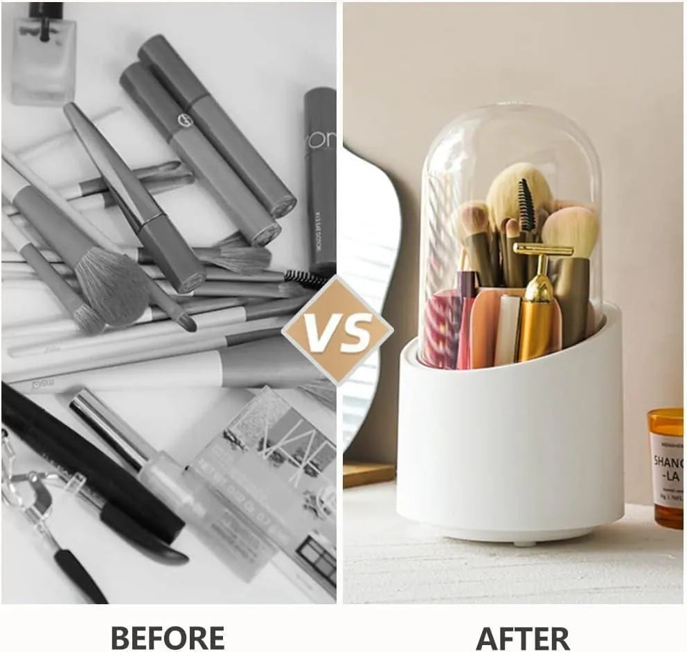 360 Degree Makeup Brushes Organizer With ABS