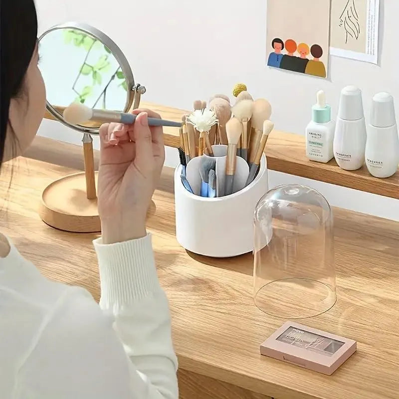 360 Degree Makeup Brushes Organizer With ABS