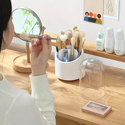 360 Degree Makeup Brushes Organizer With ABS