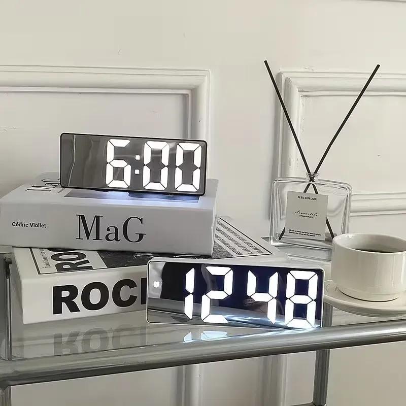 Modern LED Mirror Glock White 50ml Waking Feature