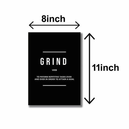 3-peice Execution Grind Hustle Wall Art Set 8x11 MDF