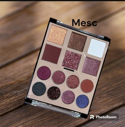 12 Shade Mate & Glitter Eyeshadow Kit For Pakistani Womans
