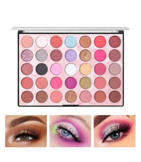 Eye Makeup Plate 35 Shades Matte Warm Long Lasting