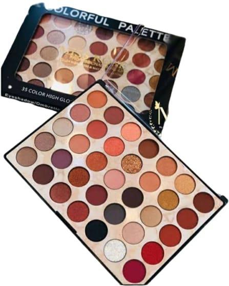 Eye Makeup Plate 35 Shades Matte Warm Long Lasting