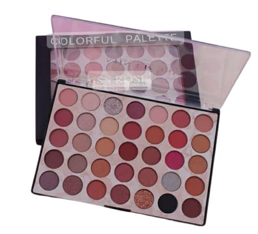 Eye Makeup Plate 35 Shades Matte Warm Long Lasting