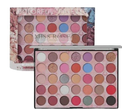 Eye Makeup Plate 35 Shades Matte Warm Long Lasting