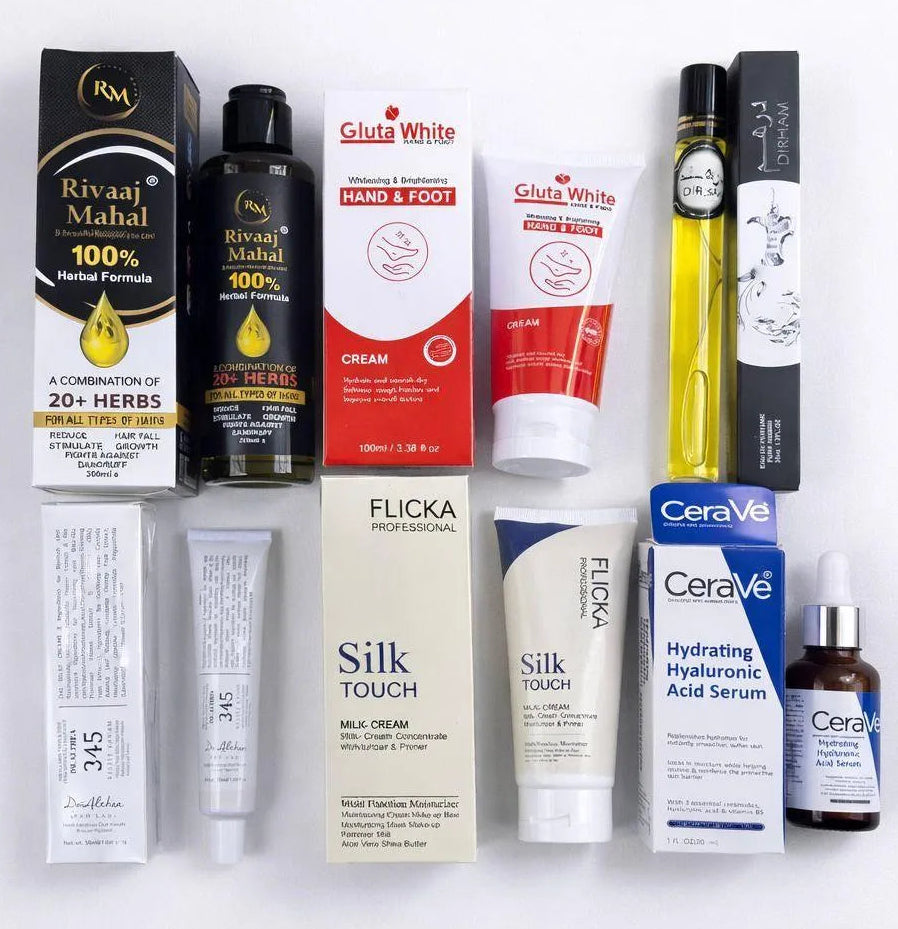 Premium 6-in-1 Skin & Hair Care Bundle For Pakistani Womans