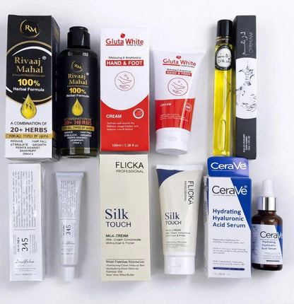 Premium 6-in-1 Skin & Hair Care Bundle For Pakistani Womans