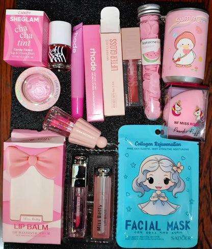 11 Sheglam Jelly Tint Random Lip Tint Maybelline Gloss Space Highlighter Miss Betty Serum Balm Paper Soap Umbrella Gloss Beauty Blender Wet Wipes Face Mask