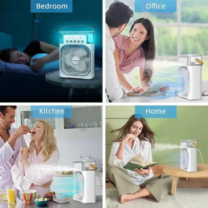 Portable Air Cooler Fan With LED lights & USB Power