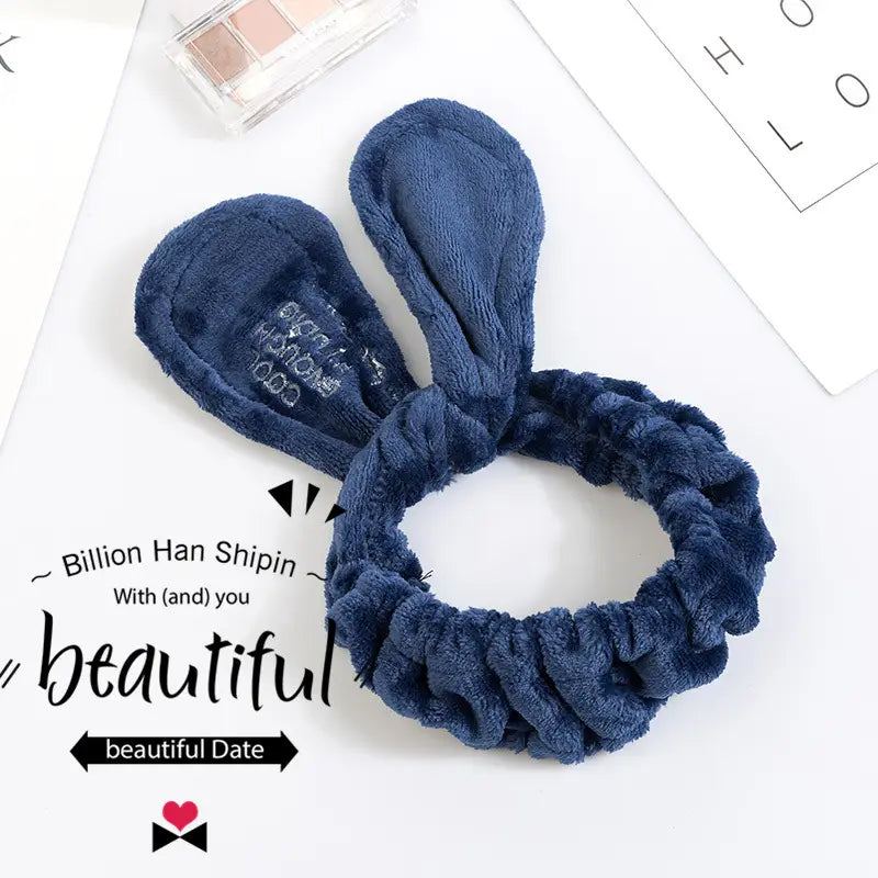 Rabbit Ears Hair Band for Women Wash Face Headband Makeup Mask Yoga Hair Band