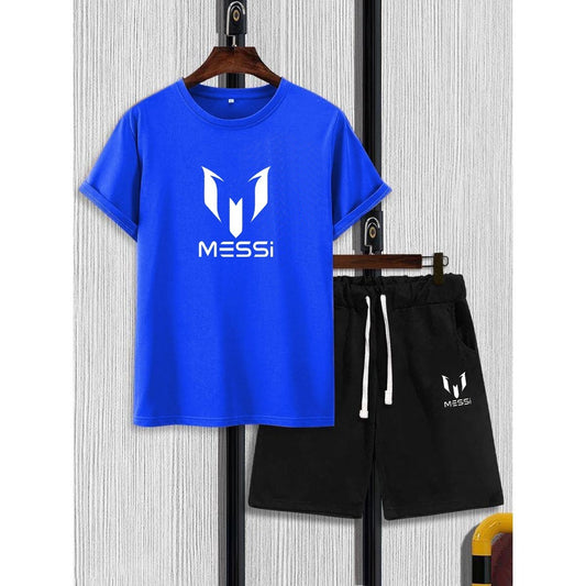 Printed Half Sleeves Cotton Jersey Summer Tracksuit For Boys & girls