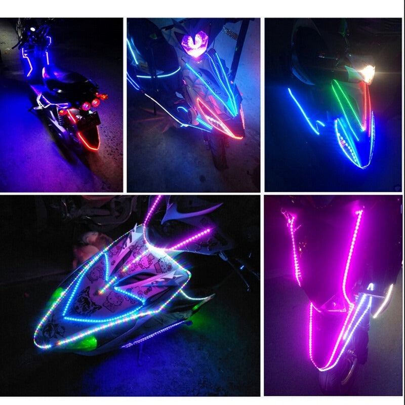 Premium Multi Motorcycles Waterproof Flexible Strip Light 45CM