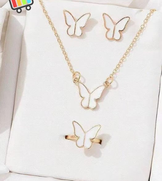 Pack of 4 peices locket earrings and ring