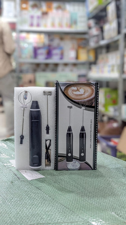 2-in-1 Rechargeable Coffee Beater & Electric Milk Frother – Smooth Mixing, Compact & Easy to Use