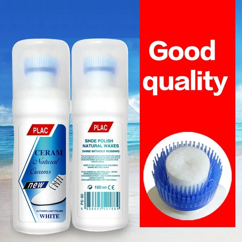 PLAC White Shoe Polish Spray – Magic Instant Cleaner for White Shoes (250ml)