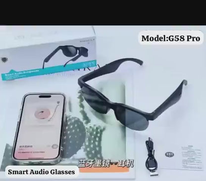Intelligent Bluetooth Glasses Black Long Range Audio Gaming