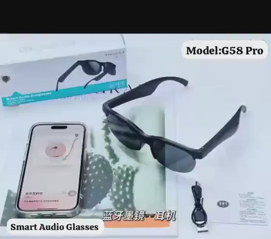 Intelligent Bluetooth Glasses Black Long Range Audio Gaming